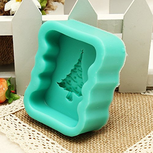 Bluelover Christmas Tree Shape Chocolate Cake Soap Mold Fondant Sugar Mould N5