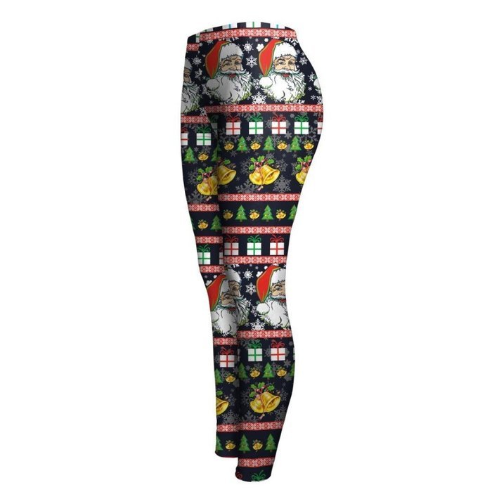PHOTNO Fashion Women Lady Skinny Christmas Printed Stretchy Pants Leggings N10