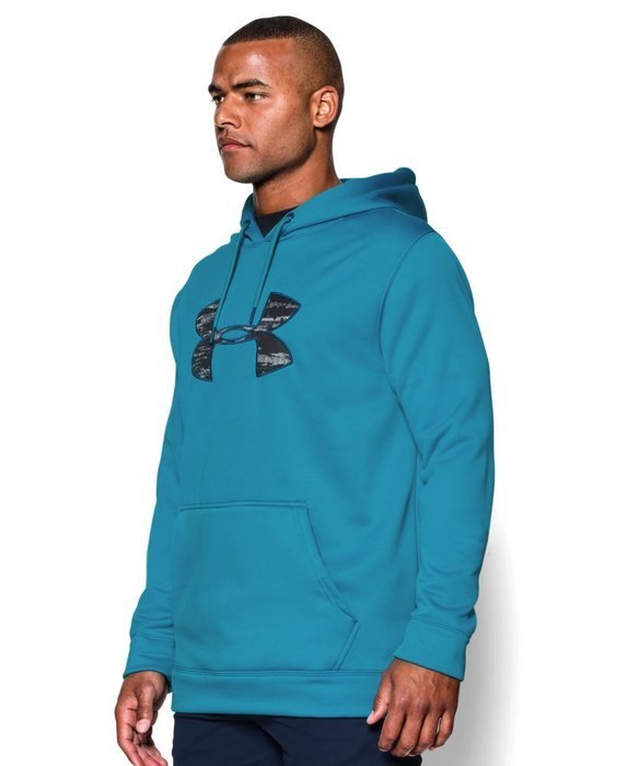 Under Armour Men's UA Storm MTN Big Logo Hoodie Small Steel N33