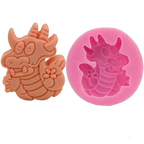 Let'S Diy Dragon King Cake Chocolate Silicone Moulds for Jelly Jello Ice Sugar Fondant Soap Molds Cooking Tools N2
