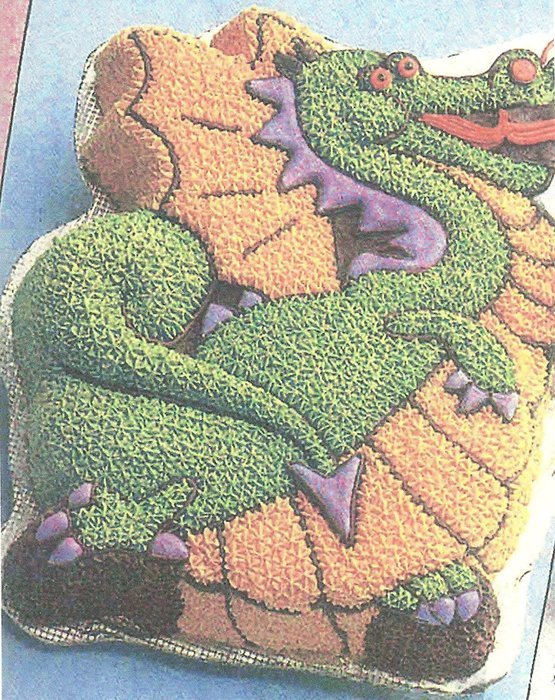 Wilton Cake Pan: Mystical Dragon/Racing Turtle/Kangaroo (2105-1750, 1984) N2