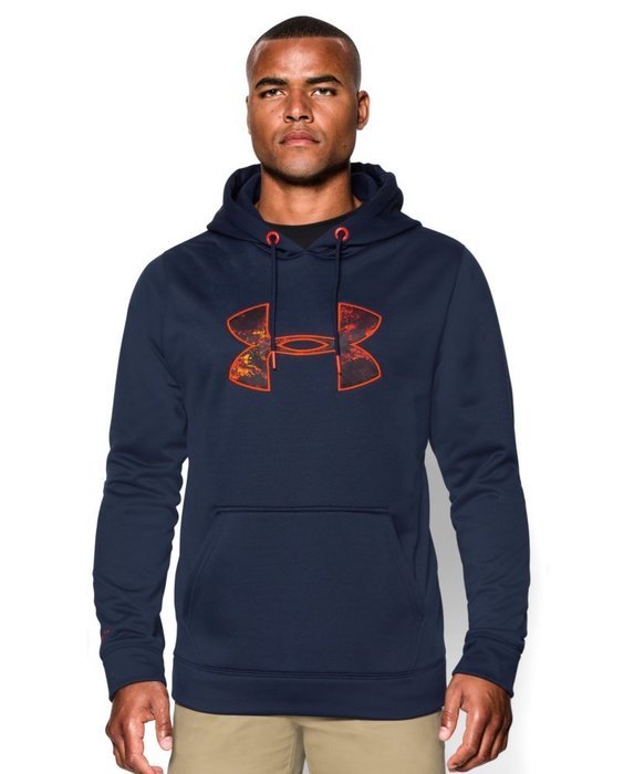 Under Armour Men's UA Storm MTN Big Logo Hoodie Small Steel N41