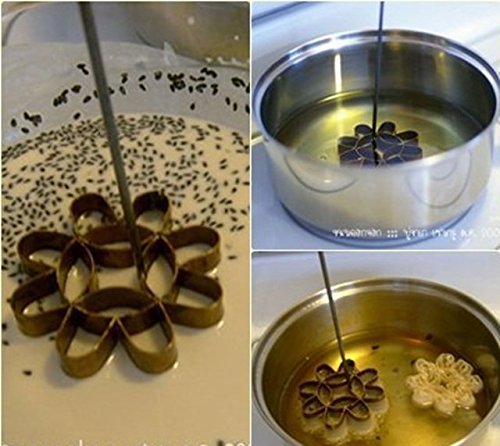 Little Diameter 6.5 cm Thai Flower DOK JOK Mold Brass Mold Bake Luscious Thai Cookies DESSERT SWEET BAKING COOK N6