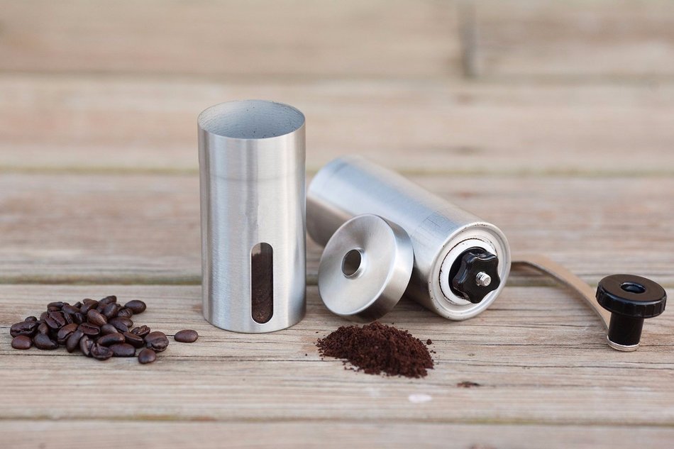 Gaobei Stainless Steel Manual Coffee Grinder Mini Portable Hand Crank Coffee Mill Ceramic Conical Burr N4