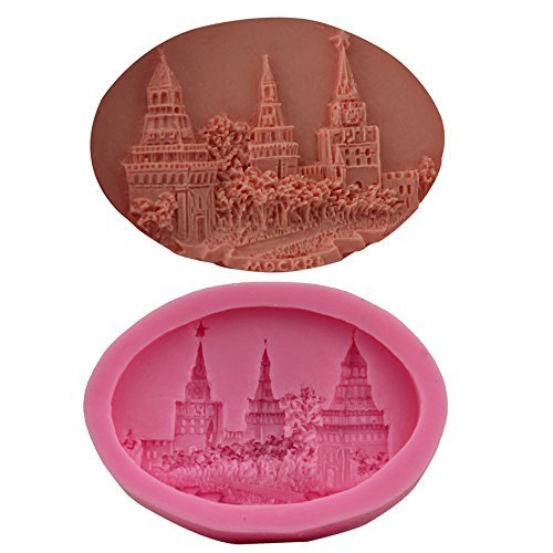Let'S Diy Castle Model Molds for Fondant Sugar Jello Jelly Ice Soap Cake Decorating Tools Silicone Moulds