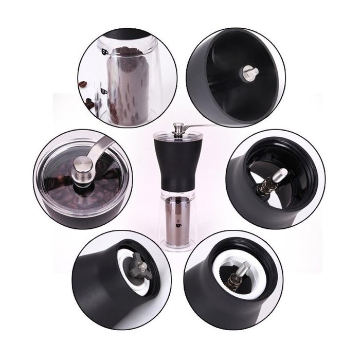 Swizze Ceramic Manual Coffee Grinder Burr Coffee Grinde Coffee Maker With Grinder For Espresso N7