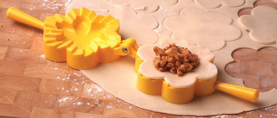 Norpro 1039 Flower Dough and Dumpling Press, Yellow N5