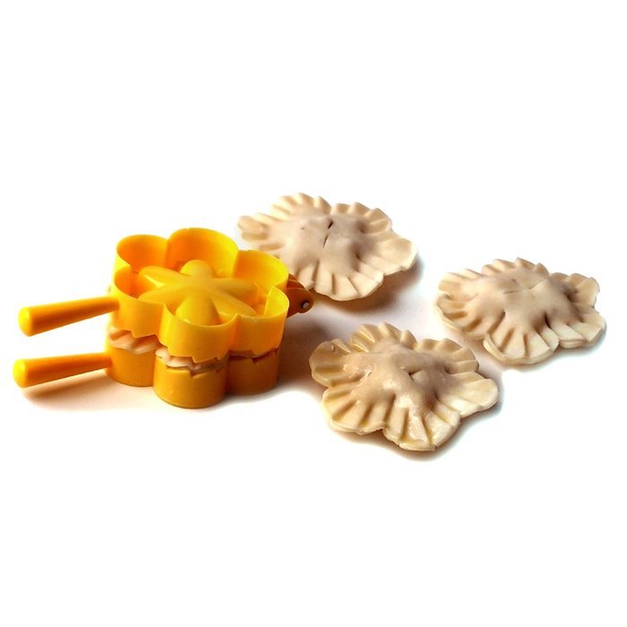 Norpro 1039 Flower Dough and Dumpling Press, Yellow N7