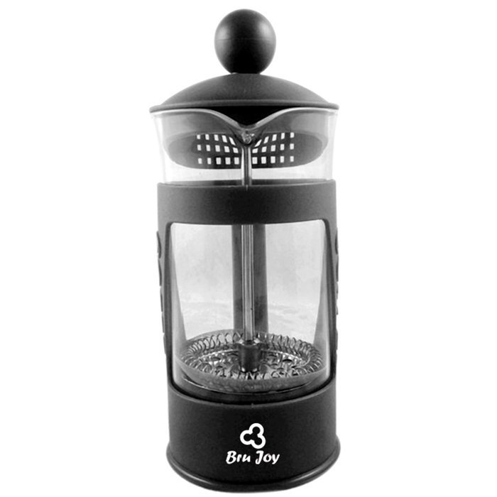 Bru Joy 3 Cup/12 Oz/1 Mug French Press Coffee, Espresso & Tea Maker, Stainless Steel & Heat Resistant Borosilicate... N6
