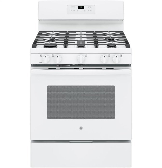GE JGB660DEJWW 30" White Gas Sealed Burner Range N4