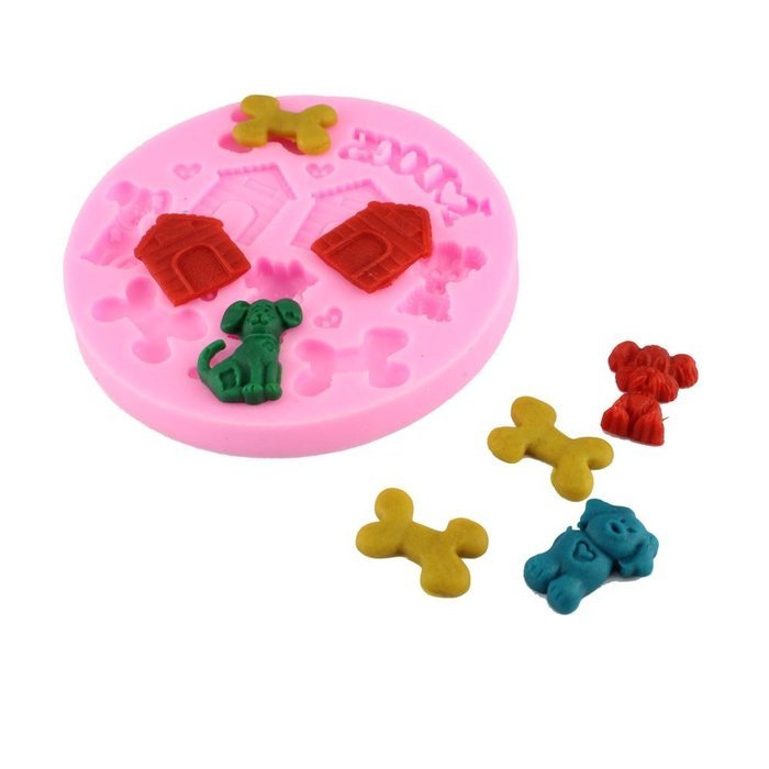 Mujiang Animal Pet Supplies Cake Decorating Silicone Clay Chocolate Candy Fondant Molds N8