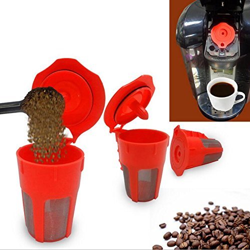 K Carafe,LEJU Reusable Filter Cup Carafe K-Cup for Keurig 2.0 K200, K300, K400, K500 Series -2pack N2