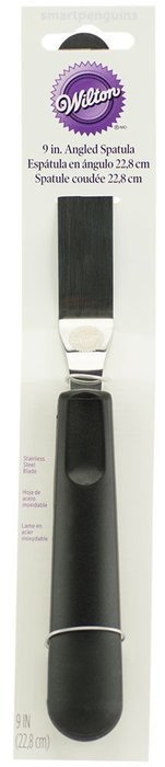 Wilton 9" INCH ANGLED ICING SPATULA cake decorating contoured handle