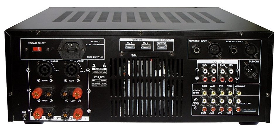 BVB PROFESSIONAL 2000W DIGITAL MIXING AMPLIFIER KARAOKE BUILT IN HDMI, RECORDING FUNCTION & BLUETOOTH