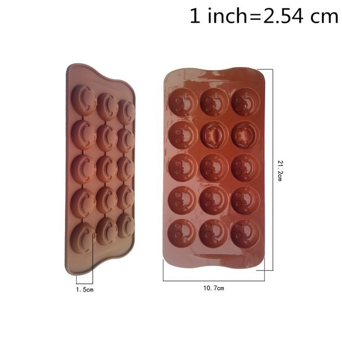 NOVTEN Chocolate Candy and Gummy Molds Silicone Ice Cube Molds, BQ80- (Random Color) N2