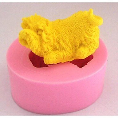 Y&XL&H Dog Fondant Cake Chocolate Silicone Mold Cake Decoration Tools,L5.4cmW4.3cmH3cm N3