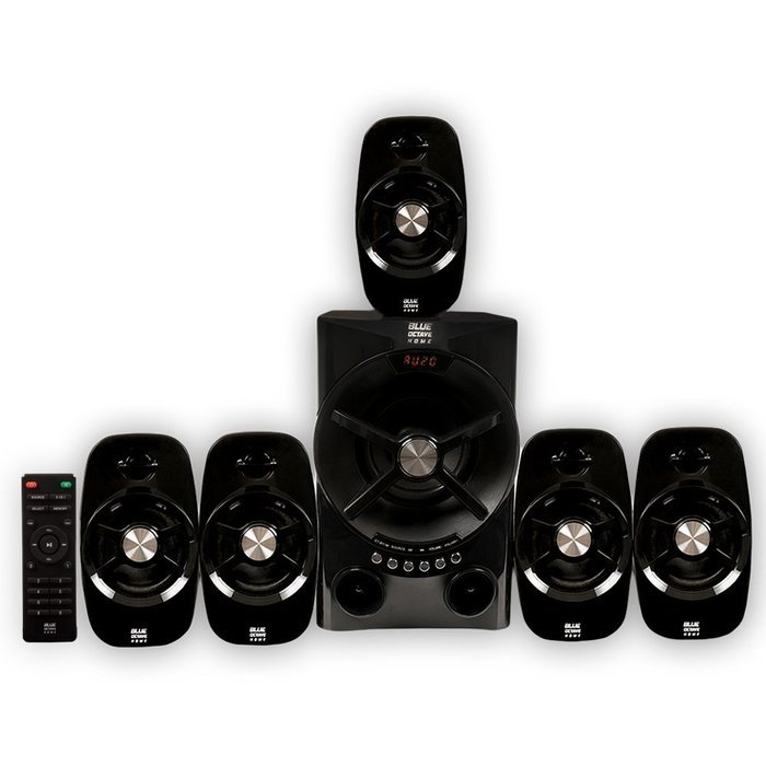 Blue Octave B54 Home Theater 5.1 Bluetooth Speaker System with FM Tuner USB / SD