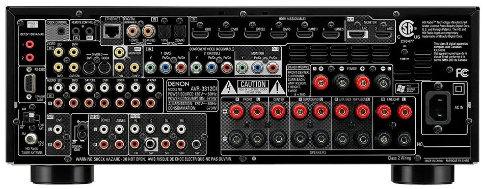 Denon AVR3312CI Integrated Network A/V Surround Receiver (Discontinued by Manufacturer) N3