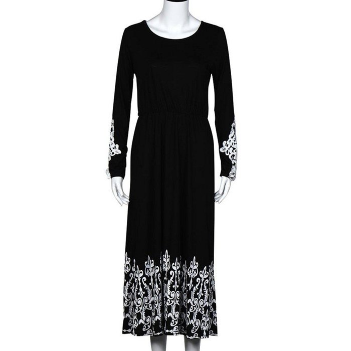 Evening Dress,Morecome Women Lace Long Sleeve Party Cocktail Maxi Long Dress N2