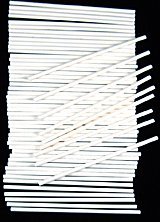6" X 5/32" SUCKERSTICK Paper Sucker Lolly Lollipop Sticks 50 Count