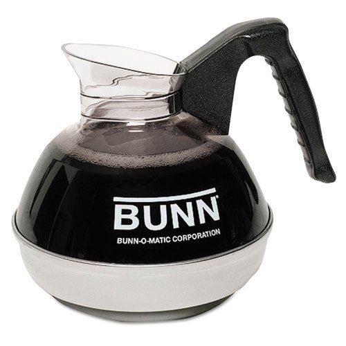 BUNN 12-Cup Coffee Carafe for Pour-O-Matic Bunn Coffee Makers, Black Handle - Includes one decanter.