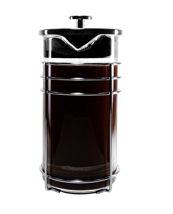 Bruntmor KRATER French Press W/ Heat Resistant Glass Carafe & Stainless Steel Double Screen Plunger Perfect Coffee... N19