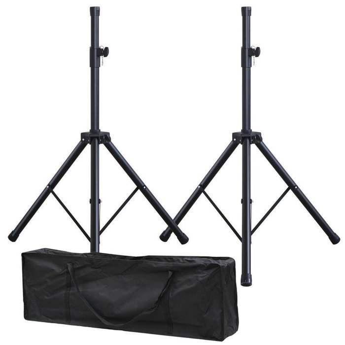 Topeakmart Pair of Pro Tripod DJ PA Speaker Stands Adjustable Height Stand w/ Carry Bag