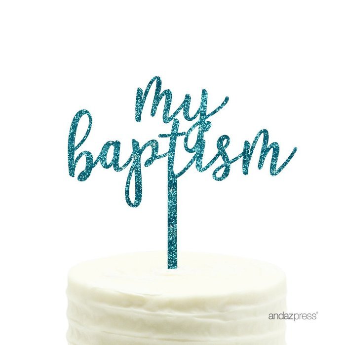 Andaz Press Baby Shower Acrylic Cake Toppers, Gold Glitter, Oh Baby, 1-Pack, Nautical Ocean Themed Party Decor... N49
