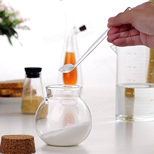 Pink Lizard Borosilicate Transparent Glass Coffee Scoop Sugar Spoon Coffee Spoon Stirring Tools N3
