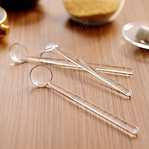 Pink Lizard Borosilicate Transparent Glass Coffee Scoop Sugar Spoon Coffee Spoon Stirring Tools N4