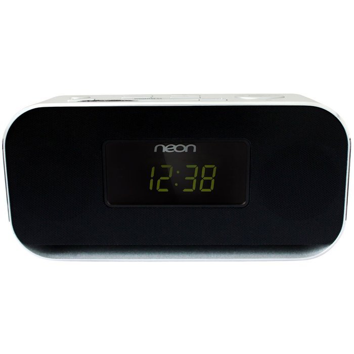 Neon Ms115bt-37 Clock Radio with Perfect Sound, Bluetooth, Dual Alarm and 20 Fm Radio Station Presets