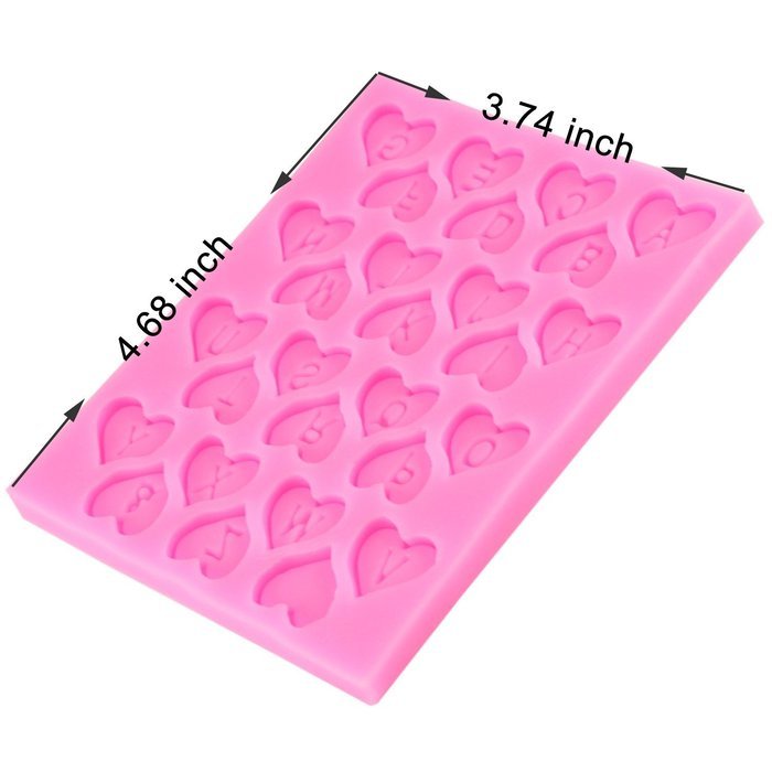 Mujiang Fondant Letter Mold Candy Making Tools Silicone Alphabet Molds Cake Decorating N9