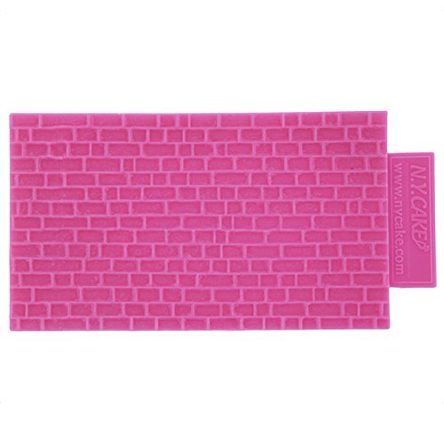 NY Cake Fondant Impression Mat, Brick Design- Silicone