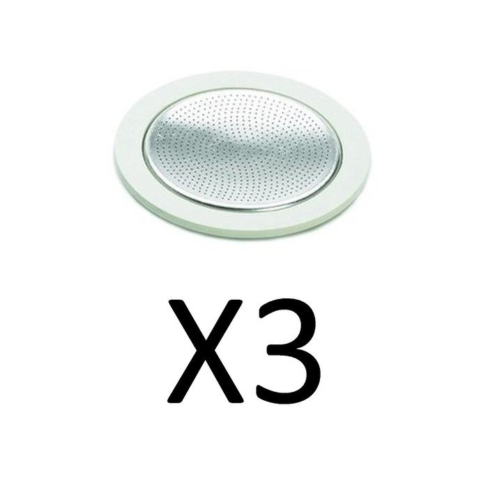 Bialetti 1 Cup Stovetop Moka Express Replacement Gasket Seal Rubber (3-Pack)