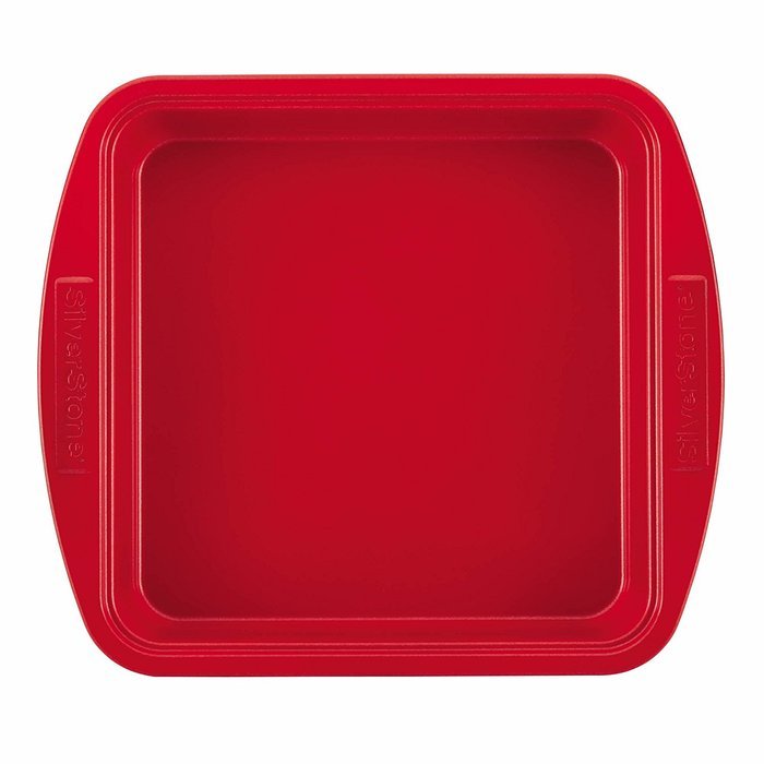 SilverStone Hybrid Ceramic Nonstick Bakeware Steel Square Cake Pan, 9-Inch x 9-Inch, Marine Blue N6