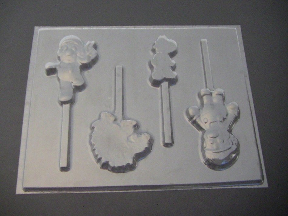 Super Mario Luigi Yoshi Bowser Chocolate Candy Lollipop Mold