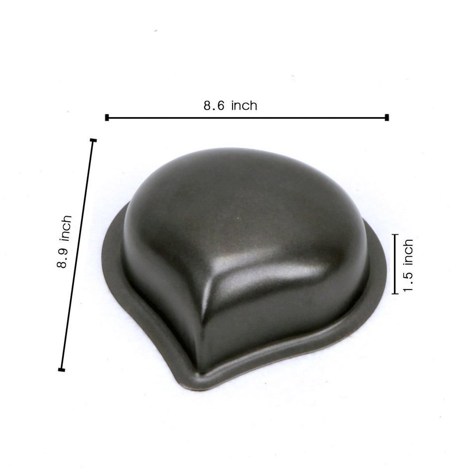 Set /Lot of 2Pcs BIG 9-inch Stainless Steel Cake Mold Non Stick Torte Mousse Baking Pan Black Bakeware Baking... N3