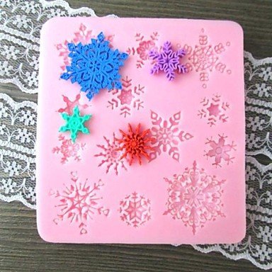 Y&XL&H Snowflake Shaped Bake fandant mold,L9.5cmW8.8cmH1cm