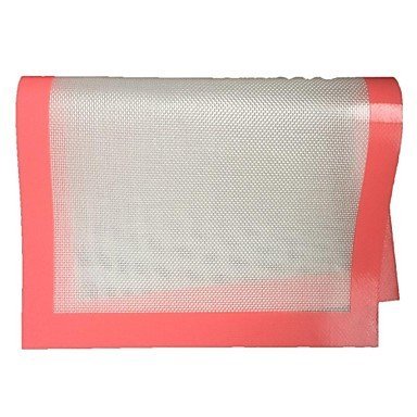 Sher Heat Resistant Non-stick FDA Silicone Fiberglass Baking Mat (random color) N6