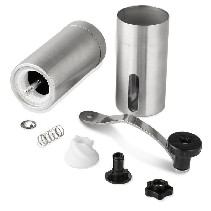 HOMETEK Manual Coffee Grinder Premium Ceramic Burr Spice Mill Precise Stainless Steel Aeropress Compatible Consistent... N5