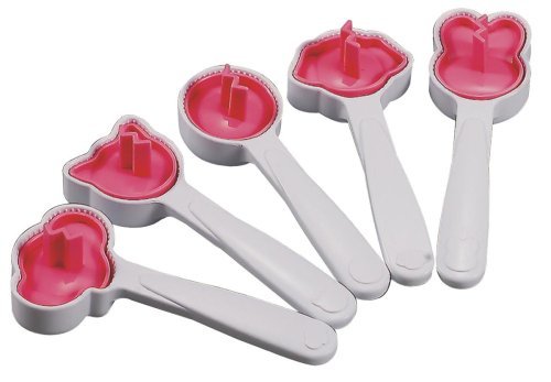 Arnest Nigitte-mitemite "neu" Sushi Rice Press Mold with Handle , Set of 5 (Elephant, Cat, Round, Dog, Rabbit) N4