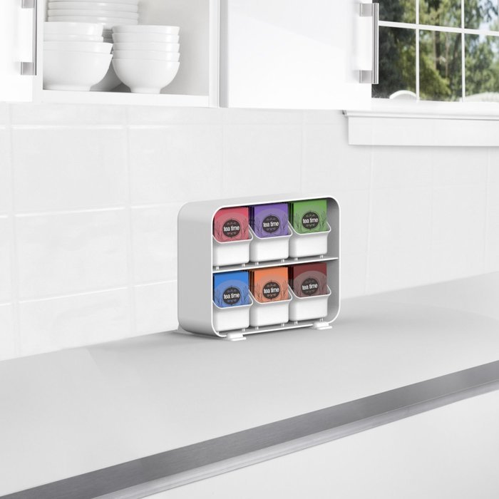 Mind Reader 'Clutch' 6 Drawer Tea Bag Holder, Black N8
