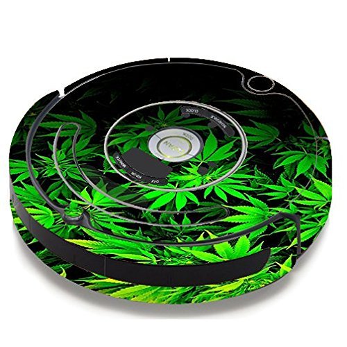 Skin Decal Vinyl Wrap For IRobot Roomba 650 655 Vacuum / Weed Gonja