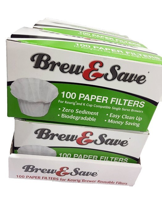 Brew & Save Coffee Paper Filters, 100 Count Per Box (100x) N4