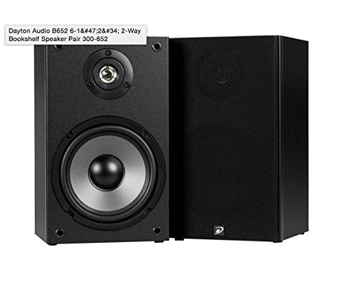 Dayton Audio B652 6-1/2" 2-Way Bookshelf Speaker Pair 300-652 N2