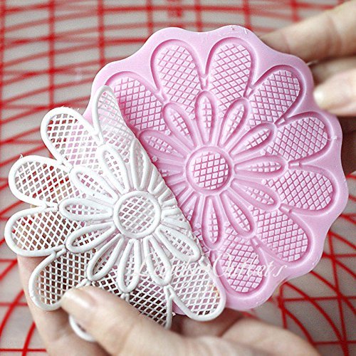1 Pcs 3D Silicone Fondant Embossing Mold Lace Sugarcraft Baking Tools Cake Decoration