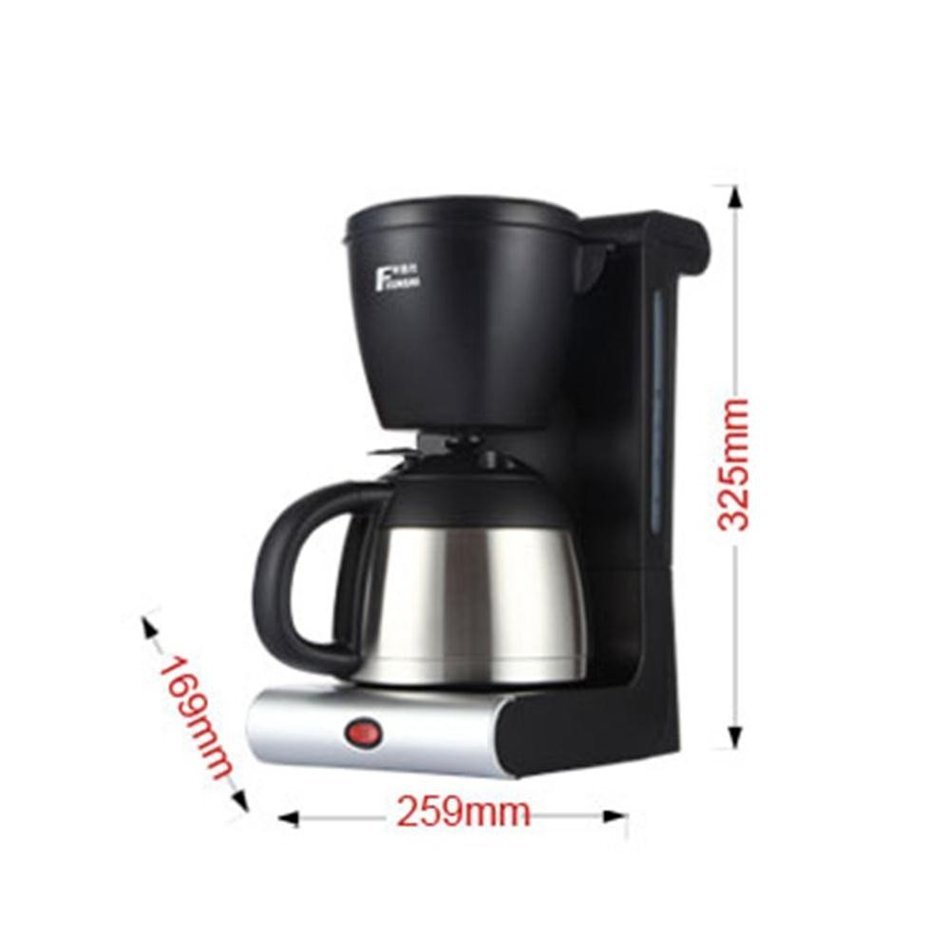 Royal- MD-215 American Style Fully Automatic Drip Coffee Machine Large Capacity Stainless Steel Anti-dry Thermal... N7