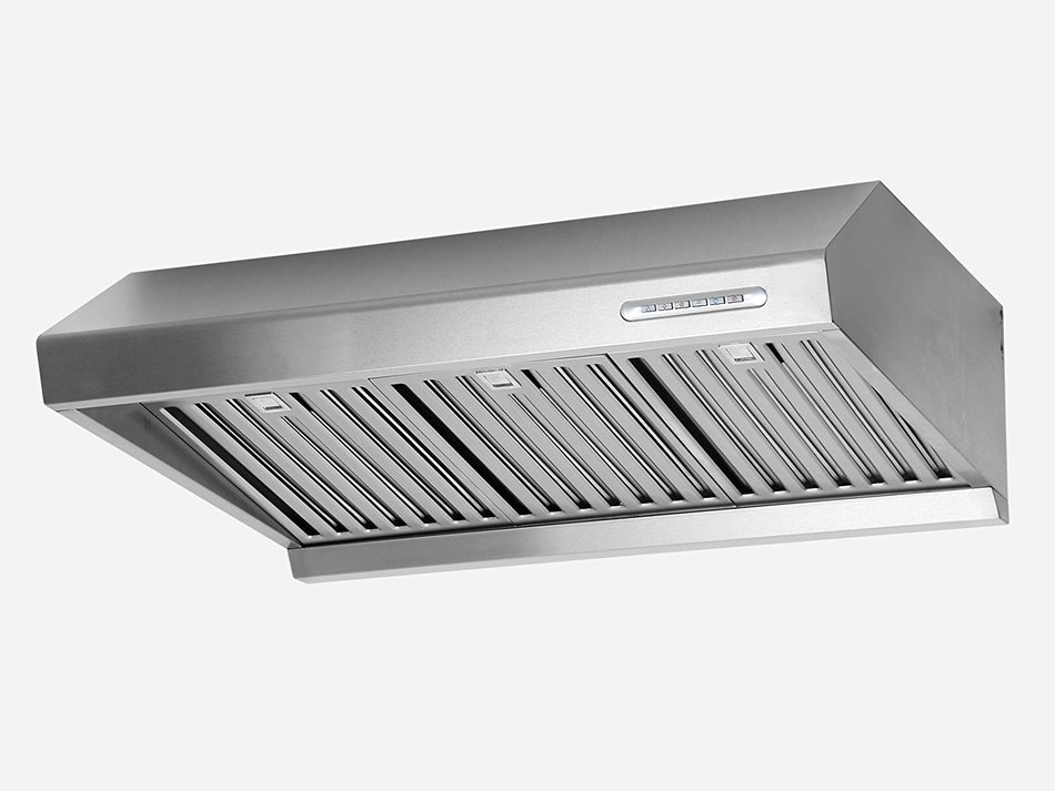 30 Push Control Stainless Steel Baffle Filter Under Cabinet Range Hood