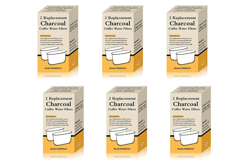 Generic Cuisinart Coffee Machine Charcoal Water Filters Replacement DCC-RWF Set of 12