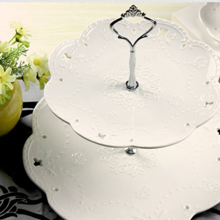 St Elias 3 Tier Stainless Steel Round Cupcake Stand Wedding Birthday Cake Display Tower N4